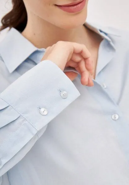 Givn Berlin Givn Berlin Bluse GBCOSIMA aus Bio-Baumwolle - Light Blue – Produktbild 4 von 4