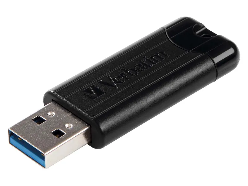 Verbatim Verbatim USB-Stick 'PinStripe', USB 3.0, 32 GB, Schwarz, – Produktbild 2 von 5