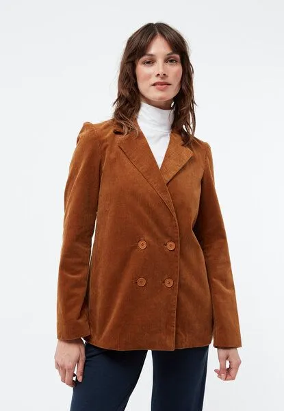 Givn Berlin Givn Berlin Damen Cordblazer aus Bio-Baumwolle - BROOKE, Caramel brown (cord), – Produktbild 2 von 4