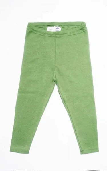 Leela Cotton Leela Cotton Baby Kinder Leggings Bio-Baumwolle Unisex 2051, Grün-wald, – Produktbild 2 von 2