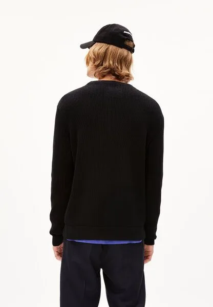 ARMEDANGELS ARMEDANGELS RIBBAA - Herren Pullover Regular Fit aus Bio-Baumwolle, Black, – Produktbild 2 von 4