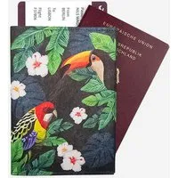 paprcuts paprcuts RFID Reisepasscover, Tucano & parrot (grün), – Produktbild 1 von 1