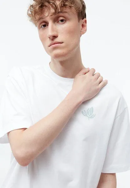 Givn Berlin Givn Berlin Print-T-Shirt GBGARY (PLANTS) oversize aus Bio-Baumwolle, White, – Produktbild 4 von 4