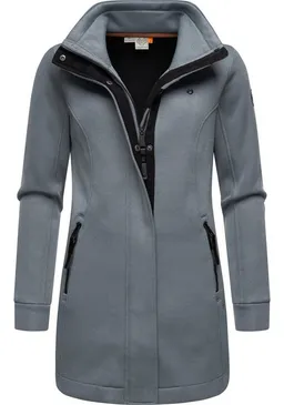 ragwear ragwear Sweatjacke Letrice Bonded Elegante Zip-Jacke mit hohem Kragen in Feinstrickoptik – Produktbild 1 von 1