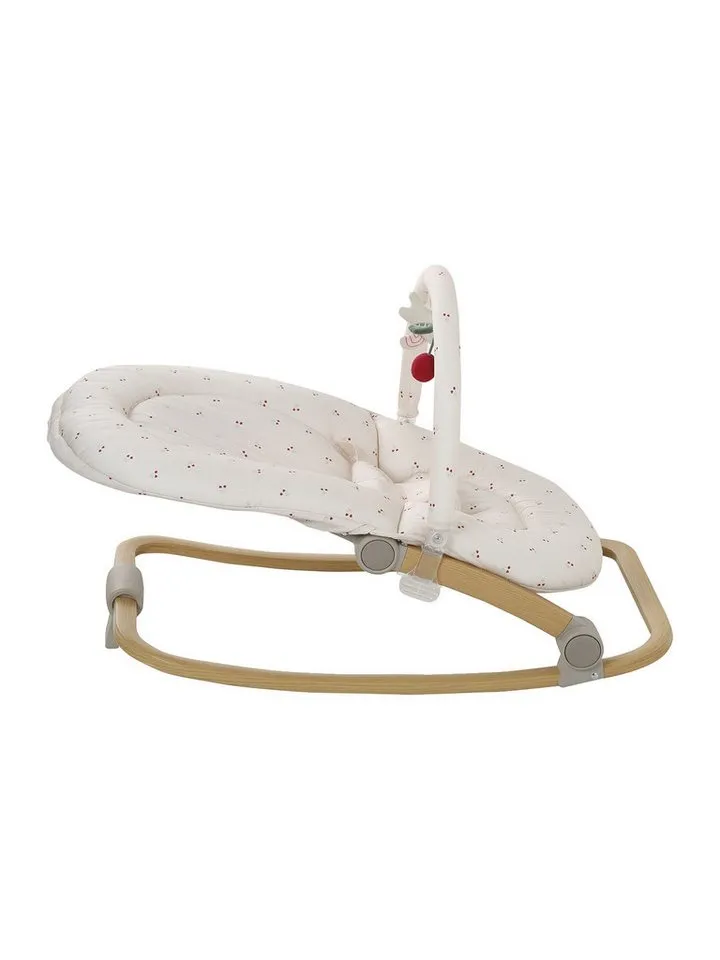 Vertbaudet Vertbaudet Babywippe Babywippe mit Spielbogen BABYDREAM, Beige|gelb, – Produktbild 4 von 5