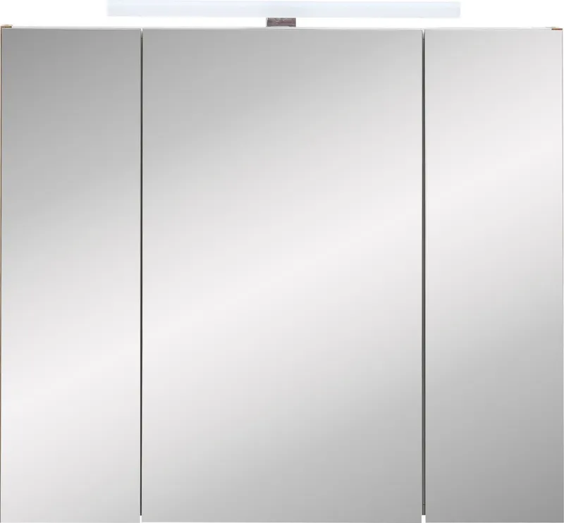 Schildmeyer Spiegelschrank Duo, Spiegelschrank, Made in Germany, B: 80 cm Solide Verarbeitung - Dieses Produkt ist in Deutschland gefertigt, Braun, – Produktbild 2 von 5