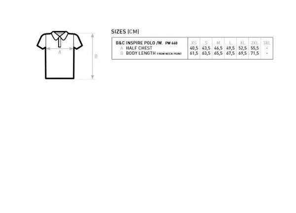 B&C Collection B&C Collection Inspire Polo-Shirt Damen, Rot (fire red), – Produktbild 3 von 3