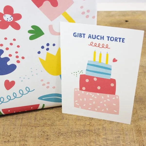 Bow & Hummingbird Bow & Hummingbird Postkarte Gibt auch Torte – Produktbild 2 von 2