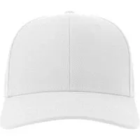 Atlantis Headwear Atlantis Headwear Atlantis Cap mit leicht gebogenem Schirm Basecap Kappe Cappy, Weiss, – Produktbild 1 von 1