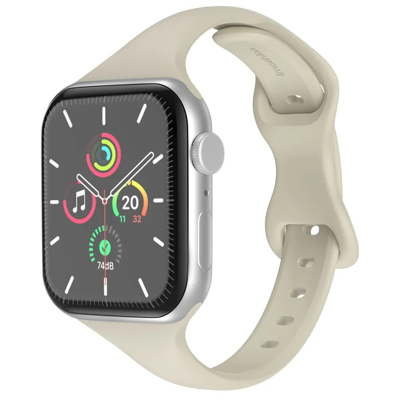 imoshion imoshion Slim Silikonarmband für Apple Watch | 38/40/41/42 mm, Starlight, – Produktbild 1 von 1