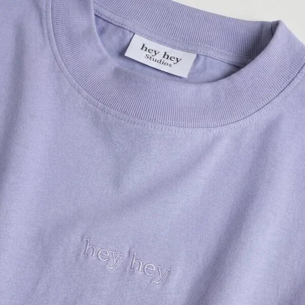 hey hey studios hey hey studios Herren Oversize T-Shirt „Essential Lilac Dream“ aus Bio-Baumwolle, Lila, – Produktbild 2 von 4