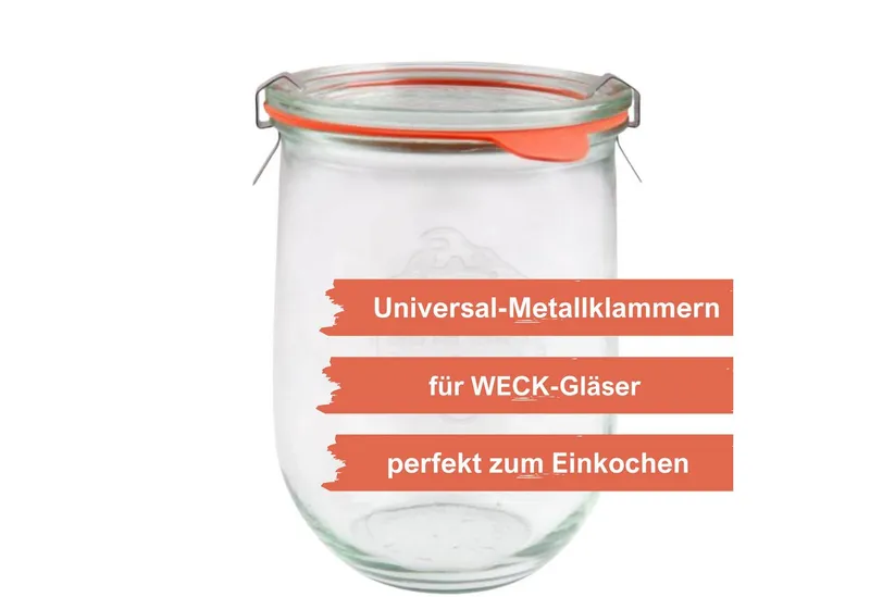 mikken mikken Universal-Klammern für Einkochgläser und Weckgläser – wiederverwendbar – Produktbild 7 von 8