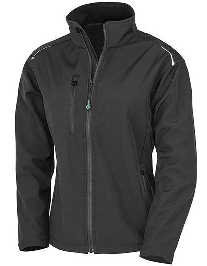 Result Genuine Recycled Result Genuine Recycled Damen Women Softshell - Jacke mit Brusttasche bis Gr.2XL, Schwarz, – Produktbild 2 von 3