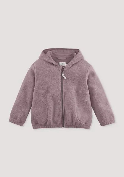 hessnatur hessnatur Fleece-Jacke aus reiner Bio-Baumwolle, Altrosa, – Produktbild 1 von 2