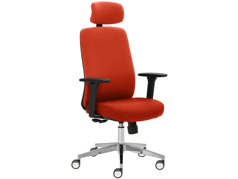 Bürodrehstuhl "2229" mit Armlehnen, Orange, – Produktbild 1 von 1