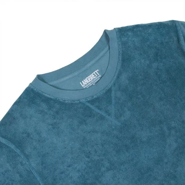 LANGBRETT LANGBRETT Frottee Sweater Männer, Aqua (blau), – Produktbild 4 von 4