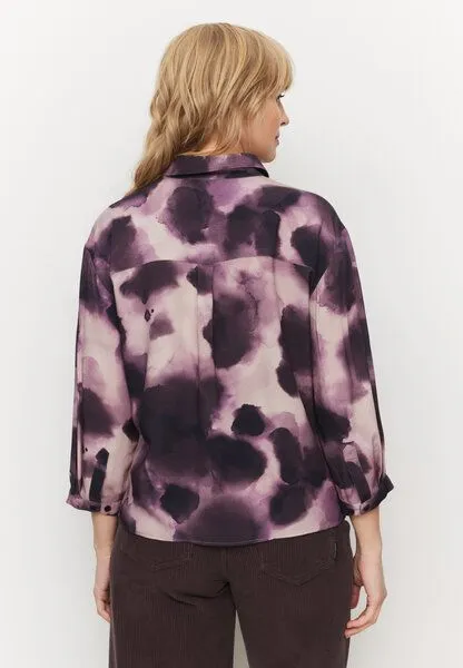recolution recolution Bluse CYPRESS WATERDROP, Dark grape, – Produktbild 3 von 4