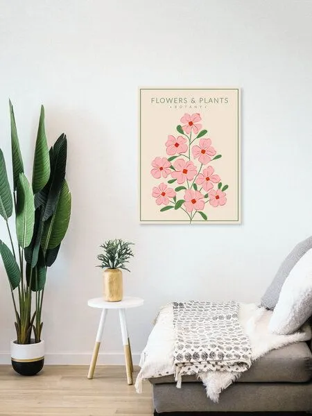 Photocircle Photocircle Poster / Leinwandbild - Soft Pink Flowers - Botany no4 – Produktbild 4 von 4