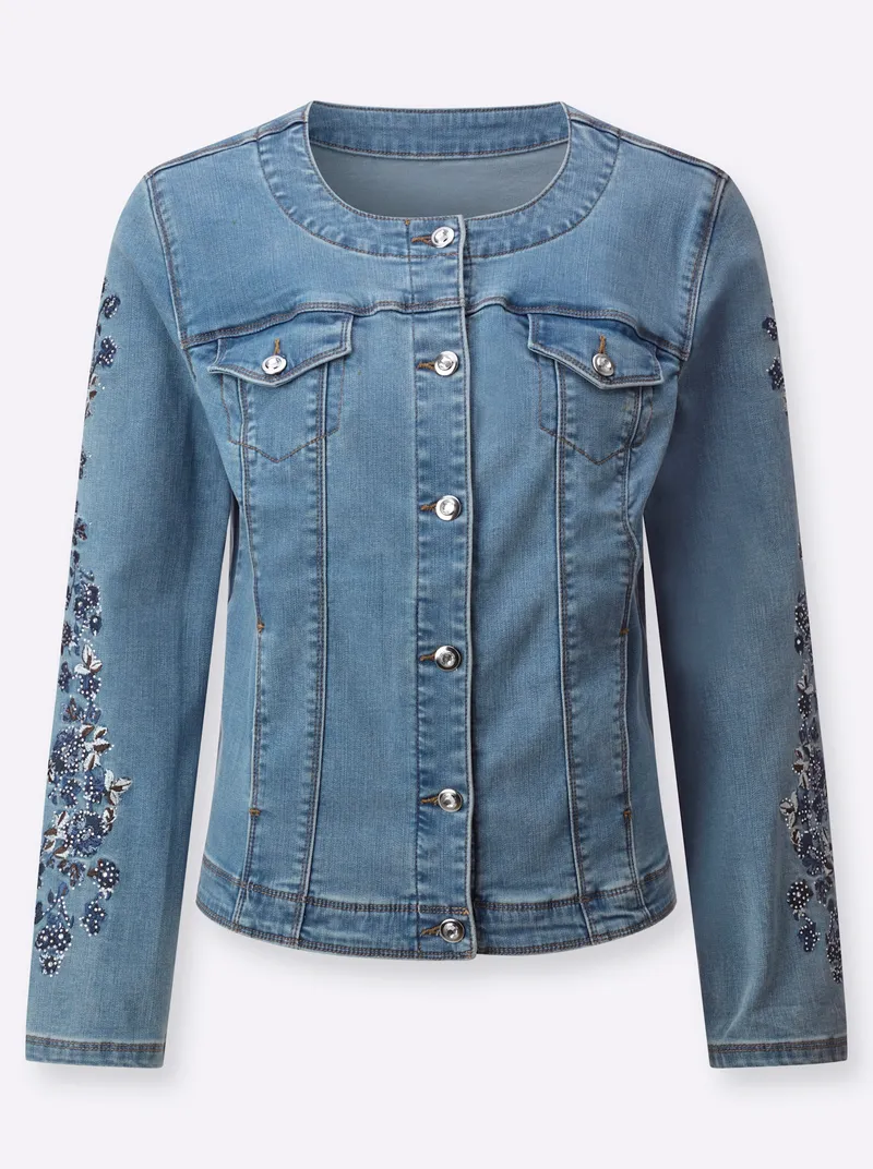 Witt Jeansblazer blue-bleached, Blue-bleached, – Produktbild 2 von 2