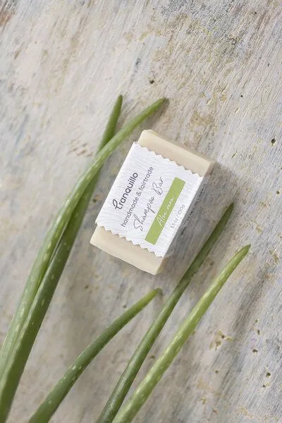 Tranquillo Tranquillo Shampoo Bar Aloe Vera 100 g, Creme, – Produktbild 4 von 4