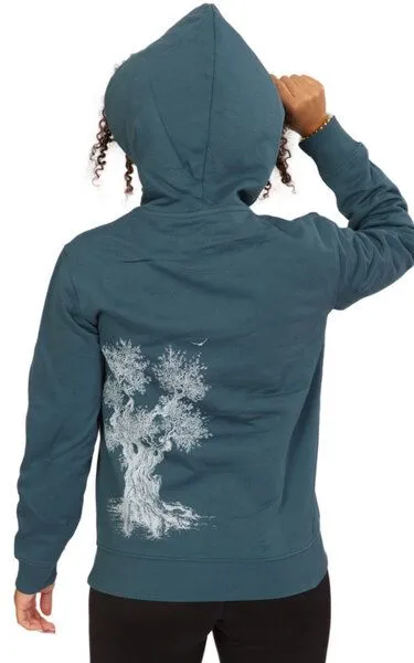 Life-Tree Life-Tree Fairwear Organic Hoodie Women Stargazer Olive Tree – Produktbild 2 von 4