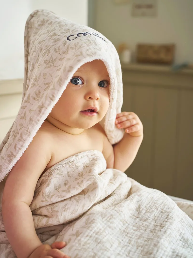 Vertbaudet Baby Geschenk-Set, Beige bedruckt, – Produktbild 1 von 4