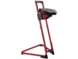 Stehhilfe mit ergonomischer Sitzfläche, rot – Produktbild 1 von 1