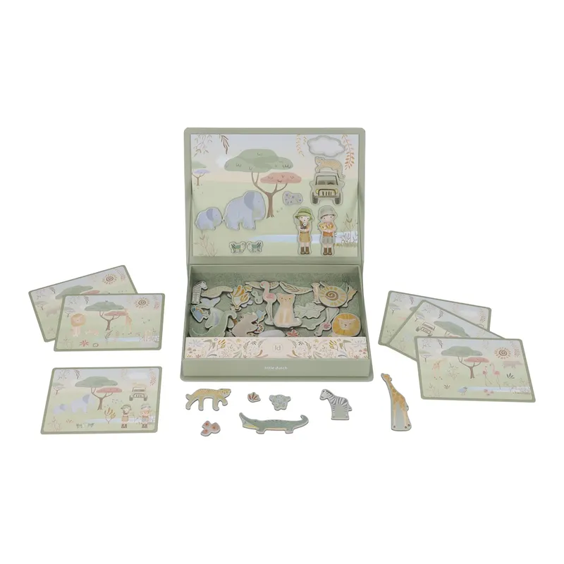 Little Dutch Little Dutch Magnettafel - Safari Friends, Safari friends, – Produktbild 1 von 1