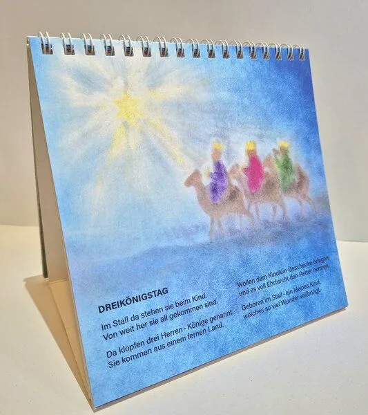 WachsMalBlöckchen WachsMalBlöckchen Kalender für den Jahreszeitentisch "Des Jahres bunte Kinder" – Produktbild 2 von 4
