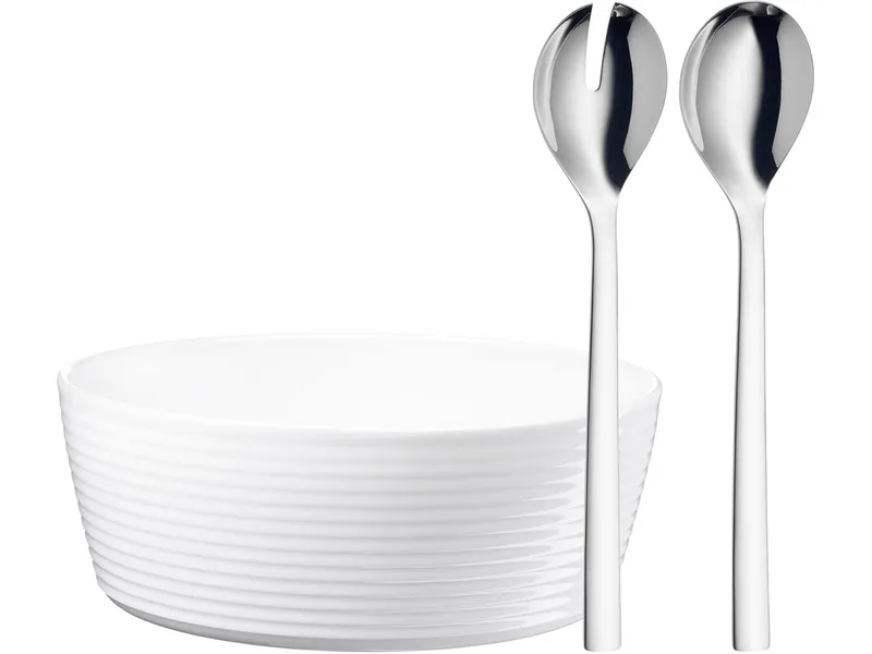 WMF WMF 3-teiliges Salat-Set "Nuova", Weiß/silber, – Produktbild 1 von 1