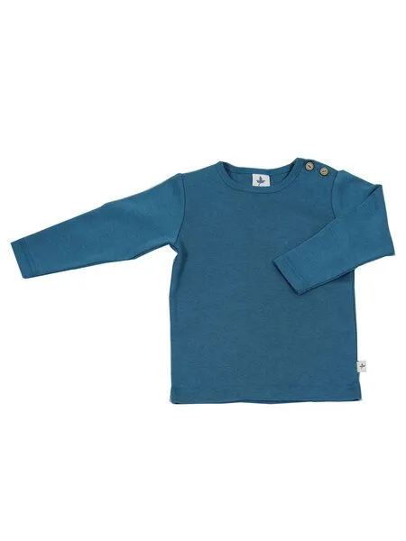 Leela Cotton Leela Cotton Langarmshirt, Donaublau, – Produktbild 2 von 4