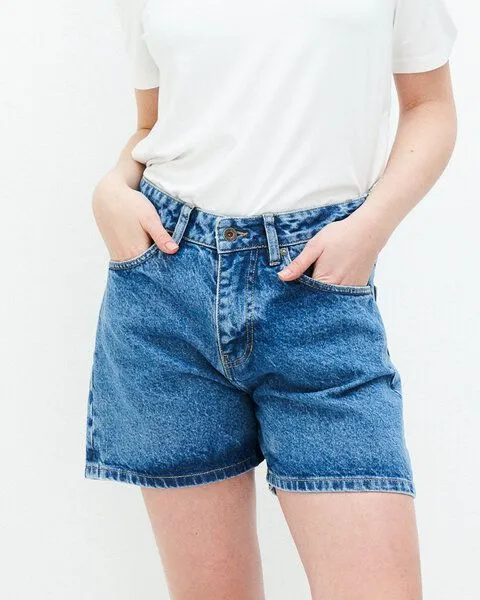 Kuyichi Kuyichi Jeansshorts - Demi Short, Blau (vintage blue), – Produktbild 5 von 6