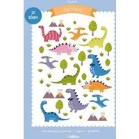 dabelino dabelino Kinder Dinosaurier Klebetattoos (plastikfrei, vegan, glutenfrei) – Produktbild 1 von 1