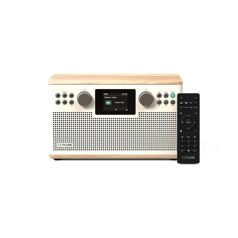 Pure Classic H6 baumwoll-weiß/eiche DAB+ Radio – Produktbild 1 von 1