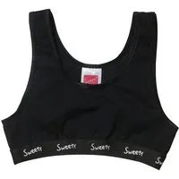 Sweety for kids Sweety for kids Mädchen Bustier im Doppelpack, Schwarz, – Produktbild 1 von 2