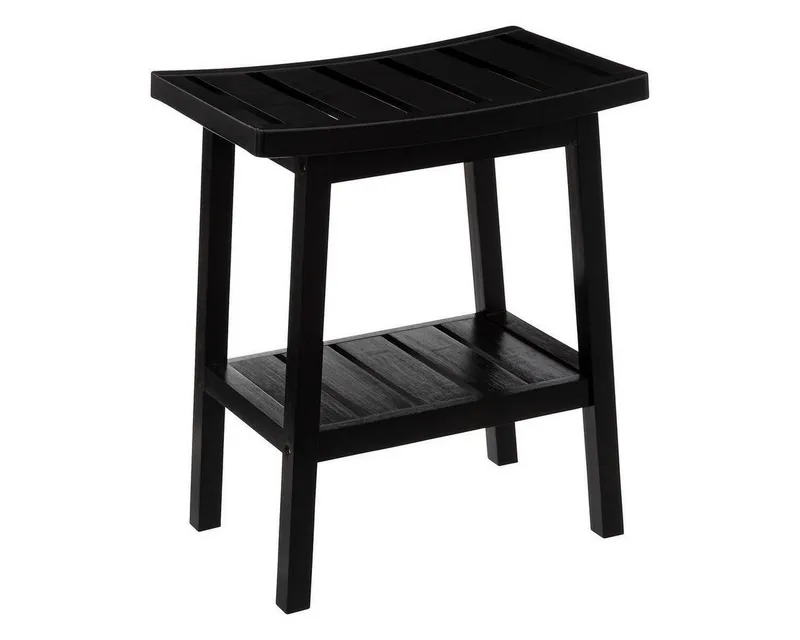 5five Simply Smart Dusch- und Badhocker Badhocker BAMBOO mit Ablage, belastbar bis 80 kg – Produktbild 1 von 1