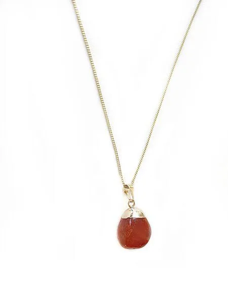 Crystal and Sage Crystal and Sage Karneol Halskette vergoldet – Produktbild 1 von 1