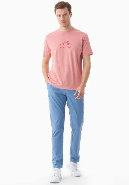 ORGANICATION ORGANICATION T-Shirt aus Bio-Baumwolle, Rosa(flamingo pink), – Produktbild 2 von 3
