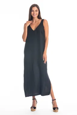 RAVENS VIEW IBIZA RAVENS VIEW IBIZA Damen vegan Kleid Noa Schwarz – Produktbild 1 von 1