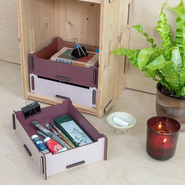 WERKHAUS WERKHAUS Aufbewahrungsbox klein Rosa – Produktbild 4 von 4