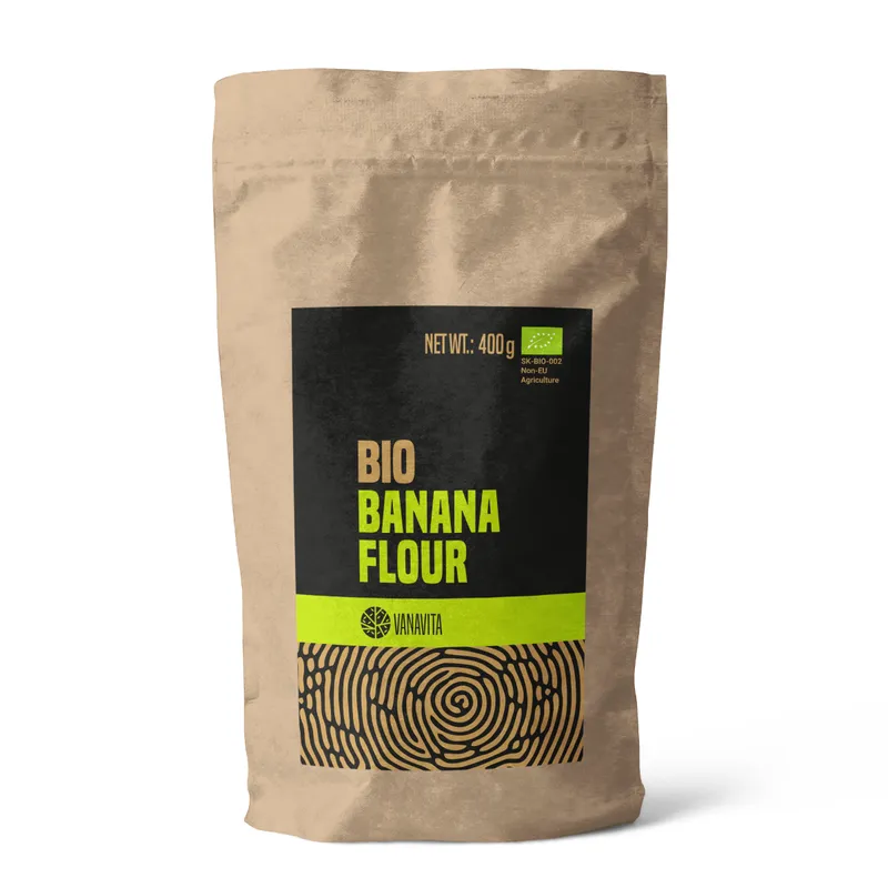 GymBeam Bio VanaVita BIO Bananenmehl 400 g – Produktbild 1 von 1