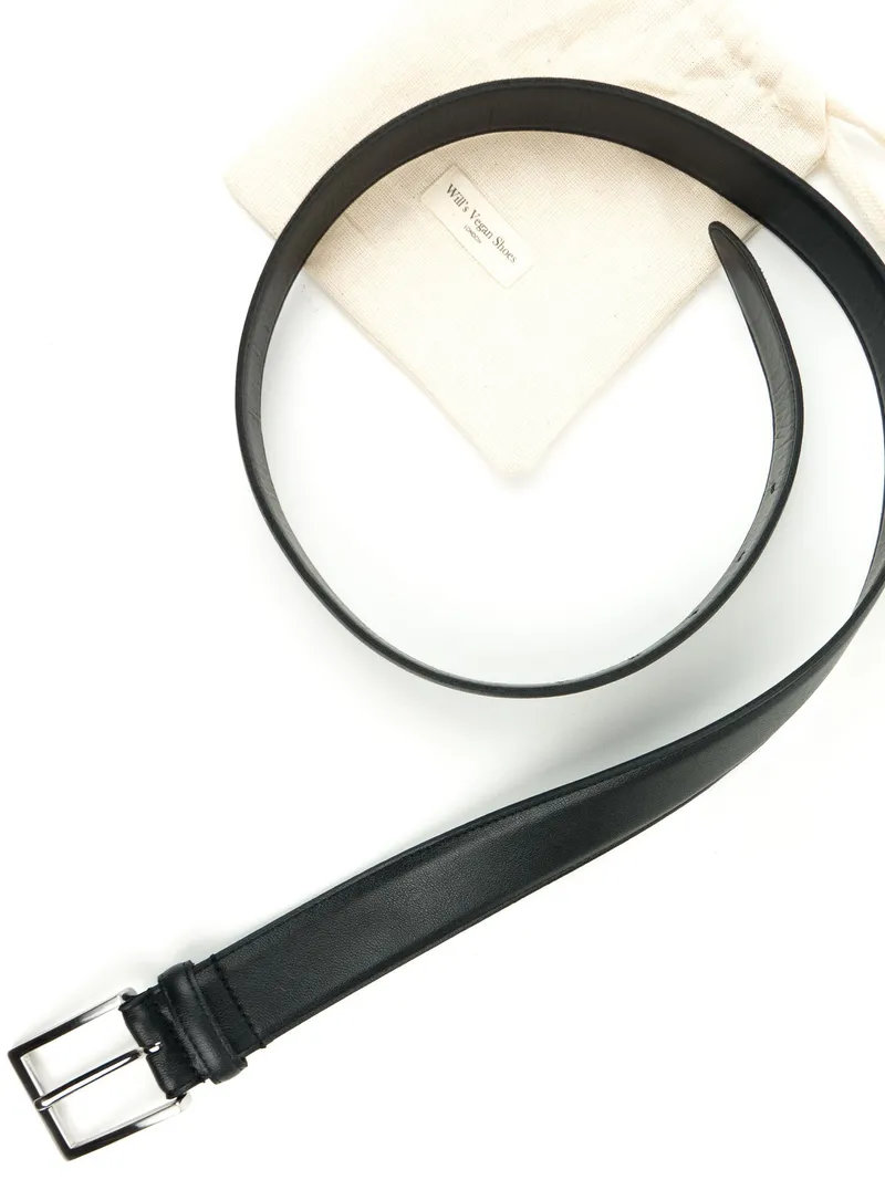 Will's Vegan Store Will's Vegan Store Damen vegan Gürtel Damen Klassisch 3,5cm Schwarz, Schwarz, – Produktbild 2 von 2