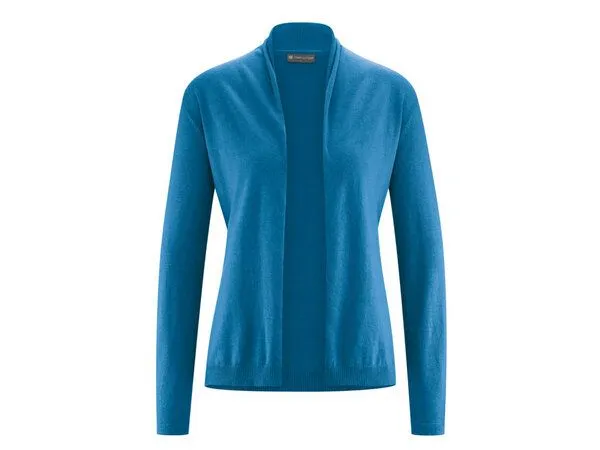 HempAge HempAge Sommerliche Strickjacke Hanf/Biobaumwolle, Sea (blau), – Produktbild 3 von 4