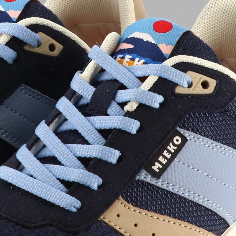 MEEKO MEEKO Herren vegan Sneaker Pongo Arctic Blue/Beige, Beige, – Produktbild 2 von 2