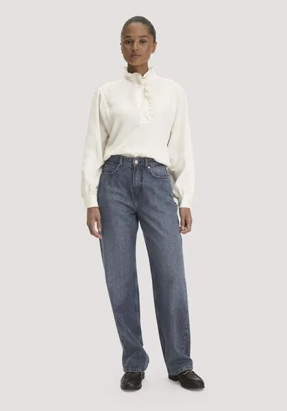 hessnatur hessnatur Jeans GIERA Straight Relaxed aus Bio-Baumwolle mit recycelter Baumwolle, Blue, – Produktbild 1 von 4