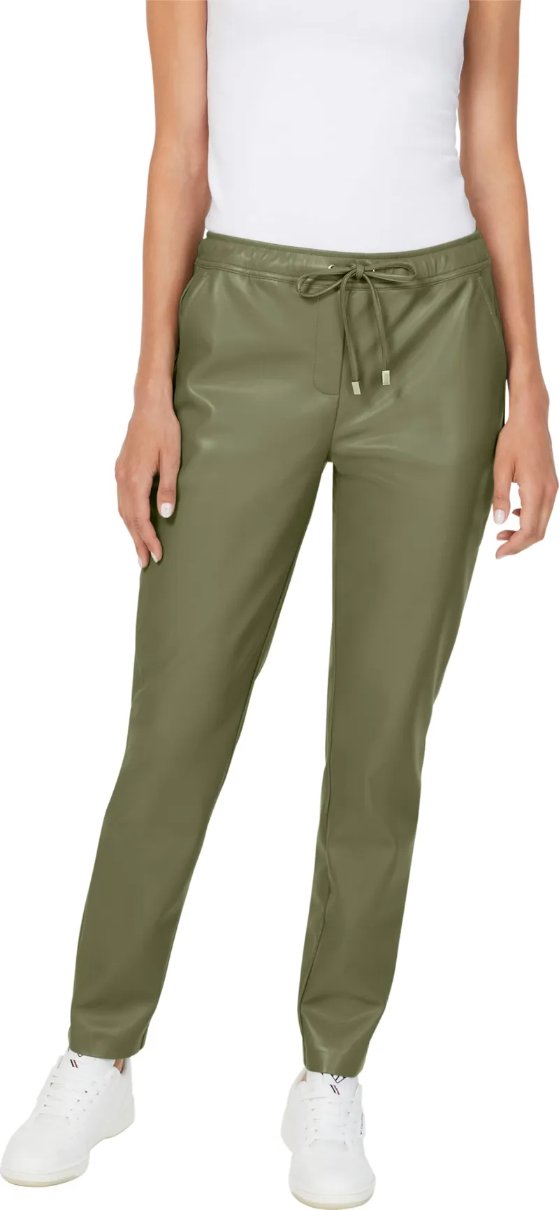 heine Lederimitathose, Khaki, – Produktbild 3 von 3