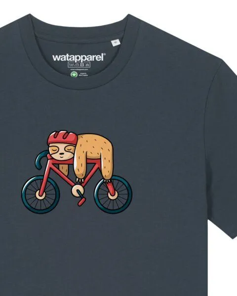 watapparel watapparel T-Shirt Unisex Sloth, India ink grey, – Produktbild 3 von 3