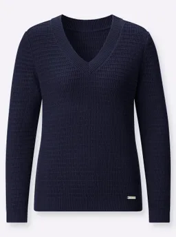 Witt Witt V-Ausschnitt-Pullover marine – Produktbild 1 von 1
