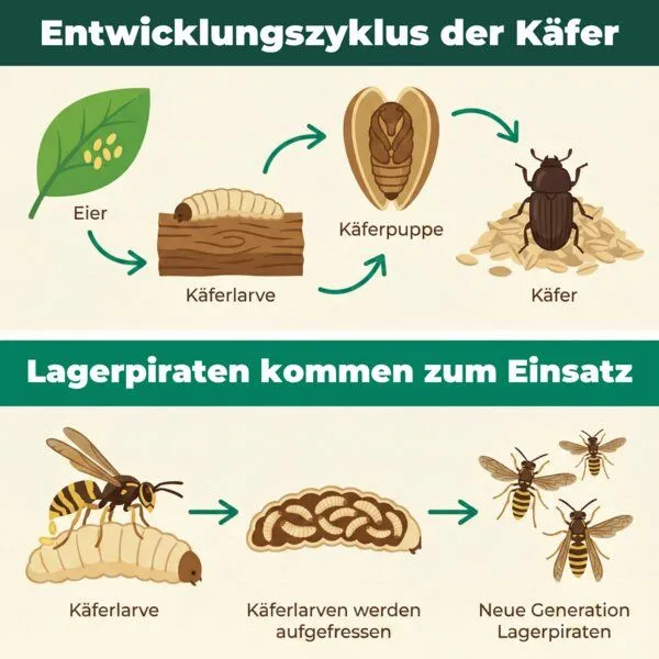 Silberkraft Silberkraft Lagerpiraten gegen Museumskäfer / Kabinettkäfer (Raubwanze Xylocoris Xylocoris flavipes) – Produktbild 4 von 4