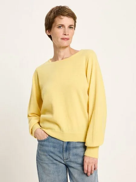 LANIUS LANIUS Rundhalspullover, Yellow, – Produktbild 1 von 4